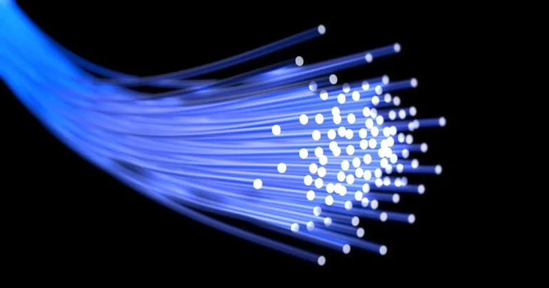 Illustration de fibres optiques pour le Wi-Fi de l’hôtel